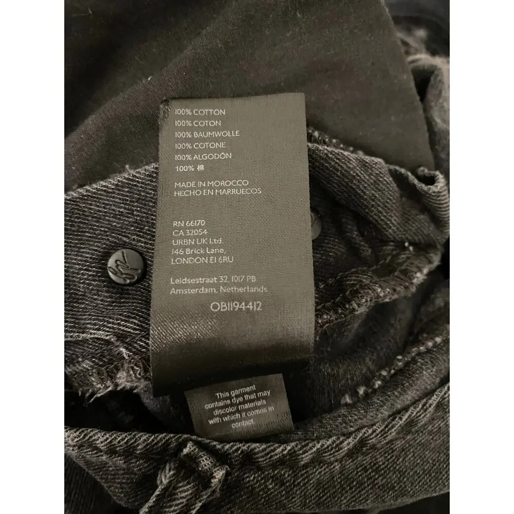 Free People We the Free Ziggy Black Denim Overalls XS 100% Cotton Classic - Picture 10 of 16